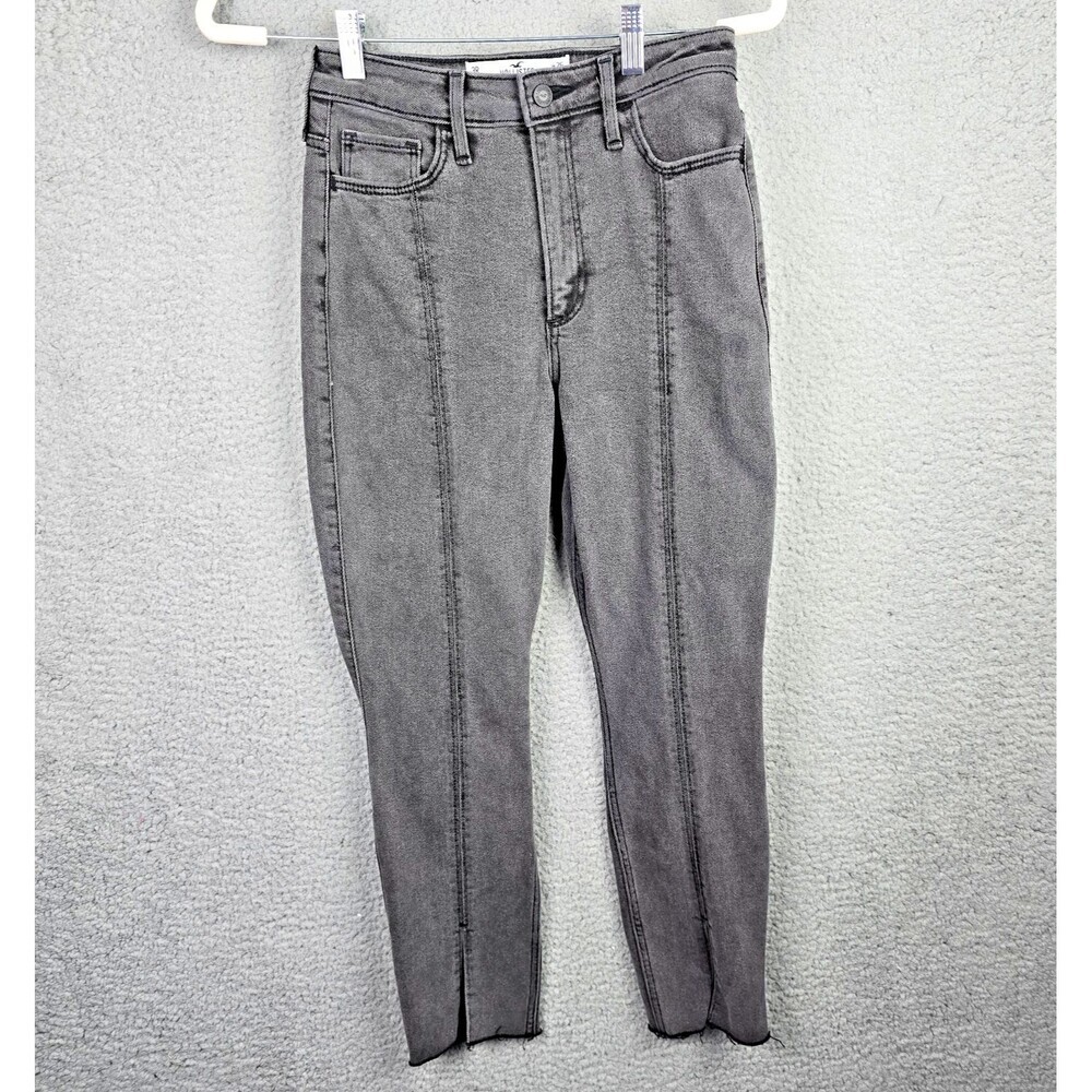 Hollister Abercrombie Jeans Womens W26 L 27 Curvy Ultra High Rise Skinny Ankle